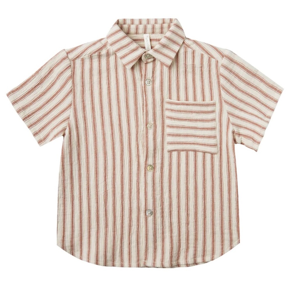 Rylee and Cru collared shirt in Amber. 8-9 NWT